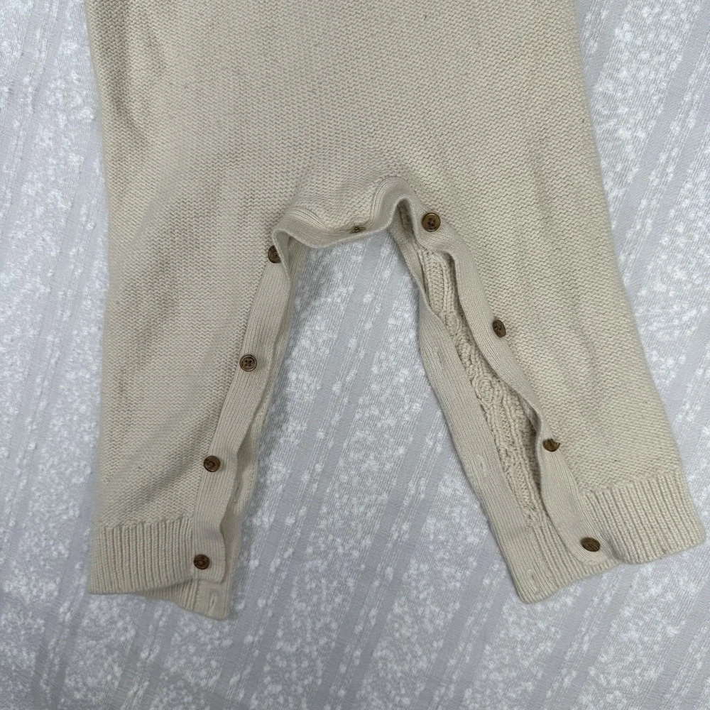 Baby‎ Gap Infant Cable Knit Chunky Romper Size 18 24 Months Fleece Neutral Cozy